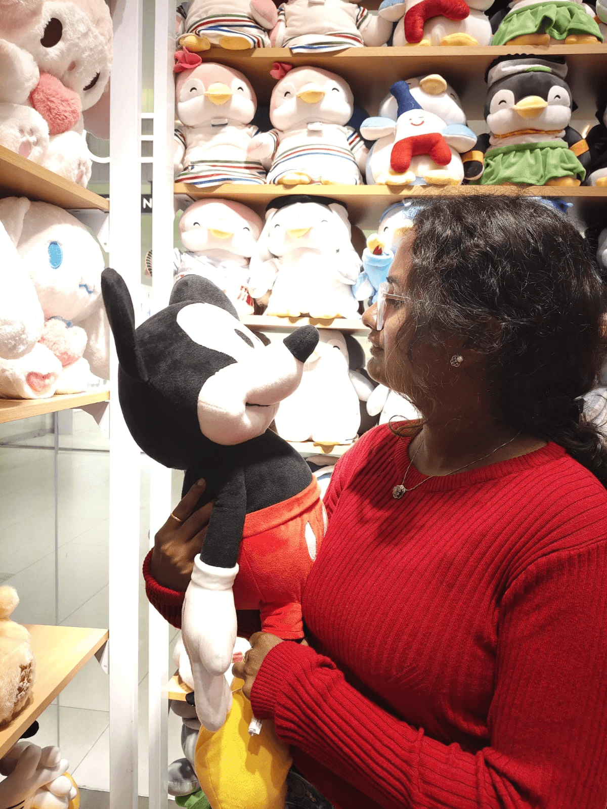Dhatri with Mickey
